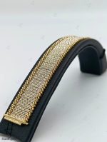 دستبند طلای لخت مصری دو رنگ سفید و زرد سایز ۲ - Image 2