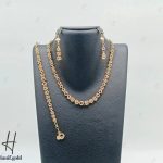 سرویس طلای زنجیری سفید و زرد اپل(سرویس اپل)