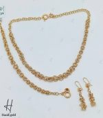 سرویس طلای زنجیری سفید و زرد اپل(سرویس اپل) - Image 3