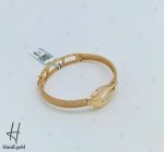 دستبند النگویی طلا امگا با بند فرد (دستبند فرد جسیکا)