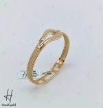 دستبند النگویی طلا امگا با بند فرد (دستبند فرد جسیکا) - Image 3