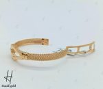 دستبند النگویی طلا امگا با بند فرد (دستبند فرد جسیکا) - Image 4