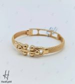 دستبند النگویی طلا تیفانی با بند فرد (دستبند جسیکا فرد)