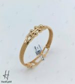 دستبند النگویی طلا تیفانی با بند فرد (دستبند جسیکا فرد) - Image 2