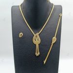 سرویس طلای طرح اشک با بند فرد