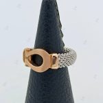 انگشتر طلای امگا با بند سفید فرد (جسیکا فرد)