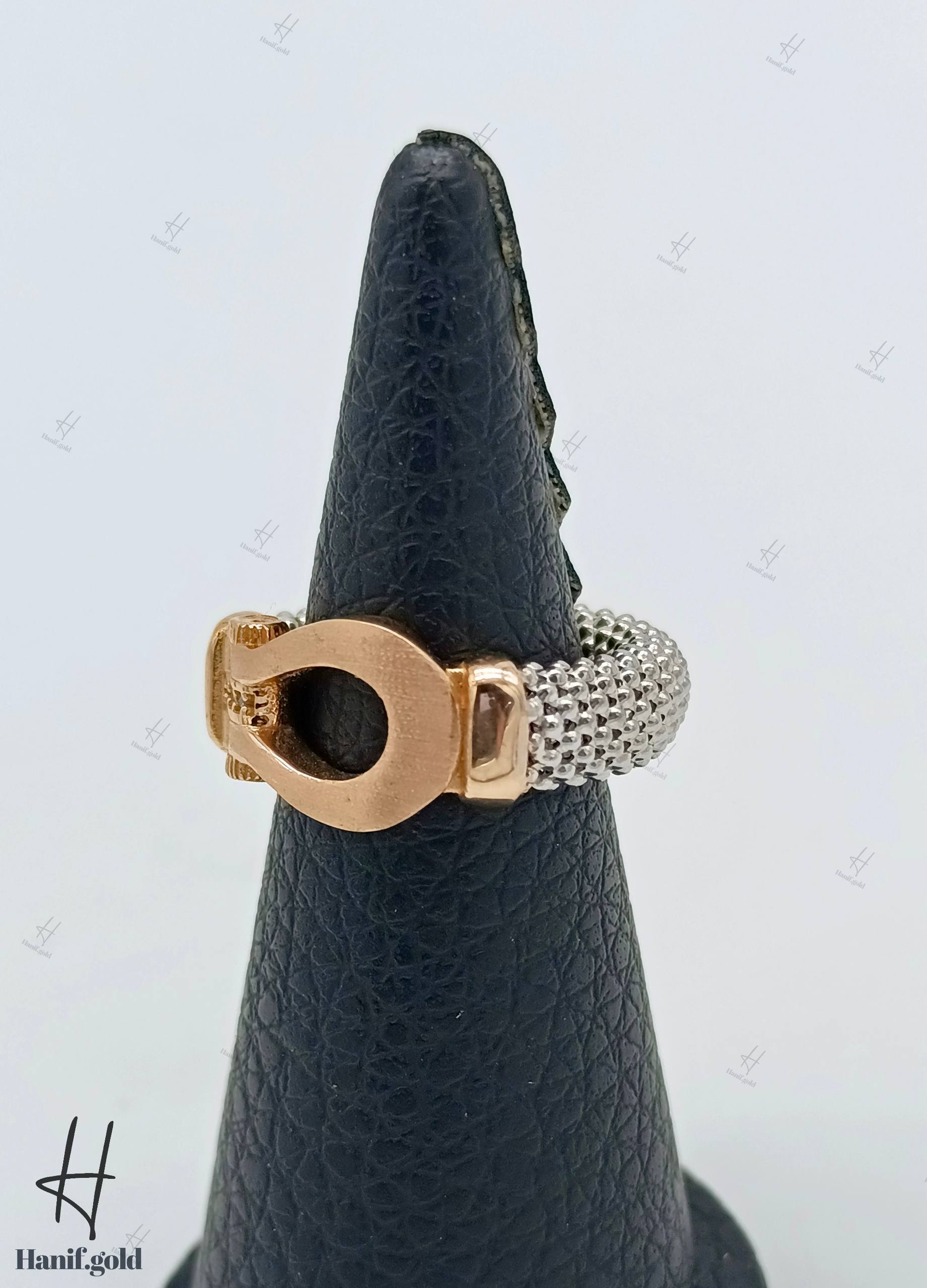 photo_2025-10-21_10-42-17 انگشتر طلای امگا با بند سفید فرد (جسیکا فرد) - Image 1