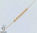 دستبند طلای لخت طرح ونکلیف(دستبند مانلی) - Image 2