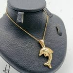 مدال طلای زرد آیینه‌ای دلفین