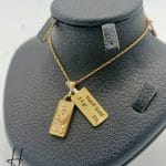 مدال طلای طرح شمش با رخ برجسته