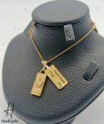 مدال طلای طرح شمش با رخ برجسته