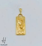 مدال طلای طرح شمش با رخ برجسته - Image 3