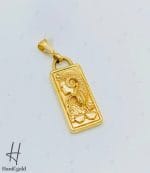 مدال طلای طرح شمش با رخ برجسته - Image 2