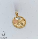 مدال طلای تراشخور سه رنگ مریم مقدس - Image 2