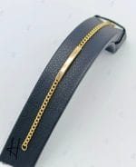 پلاک دست طلای زرد آیینه‌ای کارتیه مردانه - Image 2