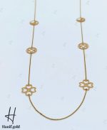 رولباسی طلای ظریف طرح گل و دایره - Image 3