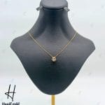 گردنی طلای سوپرسوپریت، تک نگین طرح قفس