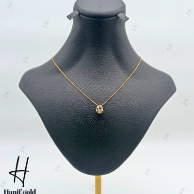 گردنی طلای سوپرسوپریت، تک نگین طرح قفس