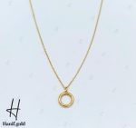 گردنی طلای سوپرسوپریت رینگ ساده آیینه‌ای - Image 3