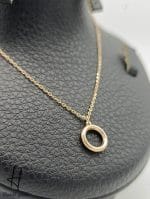 گردنی طلای سوپرسوپریت رینگ ساده آیینه‌ای - Image 2