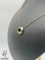 گردنی طلای سوپرسوپریت هشت ضلعی با لاک سبز - Image 2