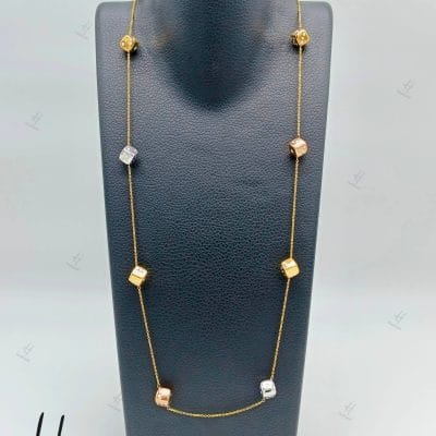 رولباسی طلای تاس ۳رنگ سفید،زرد و رزگلد (مجموعه اینووا)