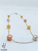 رولباسی طلای تاس ۳رنگ سفید،زرد و رزگلد (مجموعه اینووا) - Image 3