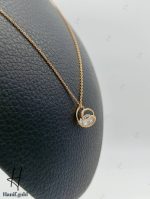 گردنی طلای سوپرسوپریت تک‌نگین طرح S - Image 2