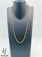 زنجیر طلای طنابی سه رنگ سفید،زرد و رزگلد