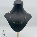 گردنی طلای ونکلیف آبی و سفید