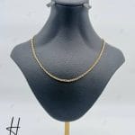 گردنی طلای سه رنگ،طرح خودکاری ظریف