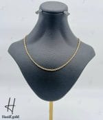 گردنی طلای سه رنگ،طرح خودکاری ظریف