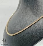 گردنی طلای سه رنگ،طرح خودکاری ظریف - Image 2