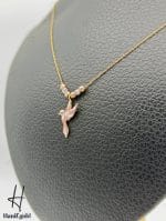 گردنی طلای سوپرسوپریت گوی و پرنده