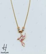 گردنی طلای سوپرسوپریت گوی و پرنده - Image 2