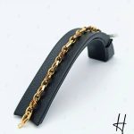 دستبند طلای لخت آریانا پنتر طرح ۶ ضلعی