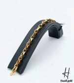 دستبند طلای لخت آریانا پنتر طرح ۶ ضلعی