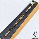 دستبند طلای لخت آریانا طرح کادنزا آیینه‌ای