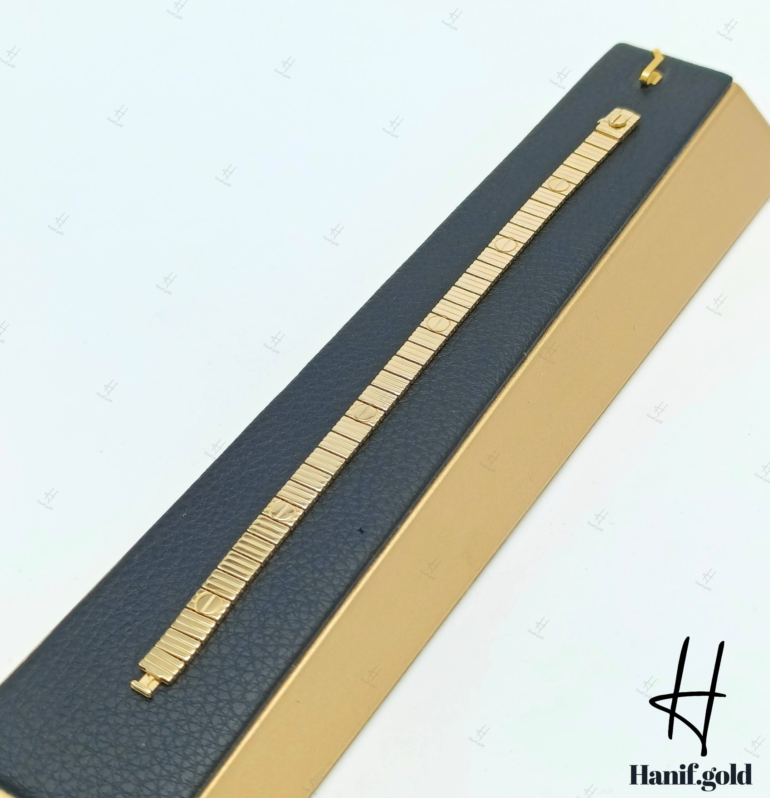 photo_2025-12-07_12-06-15 دستبند طلای لخت کارتیه لاو نیو زرد - Image 1