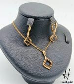 نیم ست طلای آریانا پنتر لوزی