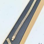 دستبند انگشتر طلای دو رنگ سفید و زرد رولکس آسیا