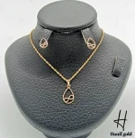 نیم ست طلای مینیمال طرح بی‌نهایت ( نیم ست کرابو)