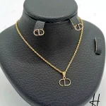 نیم ست طلای مینیمال طرح دیور