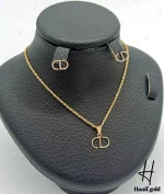 نیم ست طلای مینیمال طرح دیور