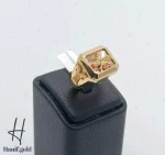 انگشتر طلای مردانه با تراش فروهر