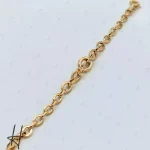 دستبند طلای لخت آریانا طرح کادنزا آیینه‌ای