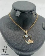 مدال طلای نقشه ایران دریای رنگی و دماوند (مدال دیاموند)