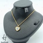 مدال طلای ظریف قلب ۳ رنگ (مدال آرسا)